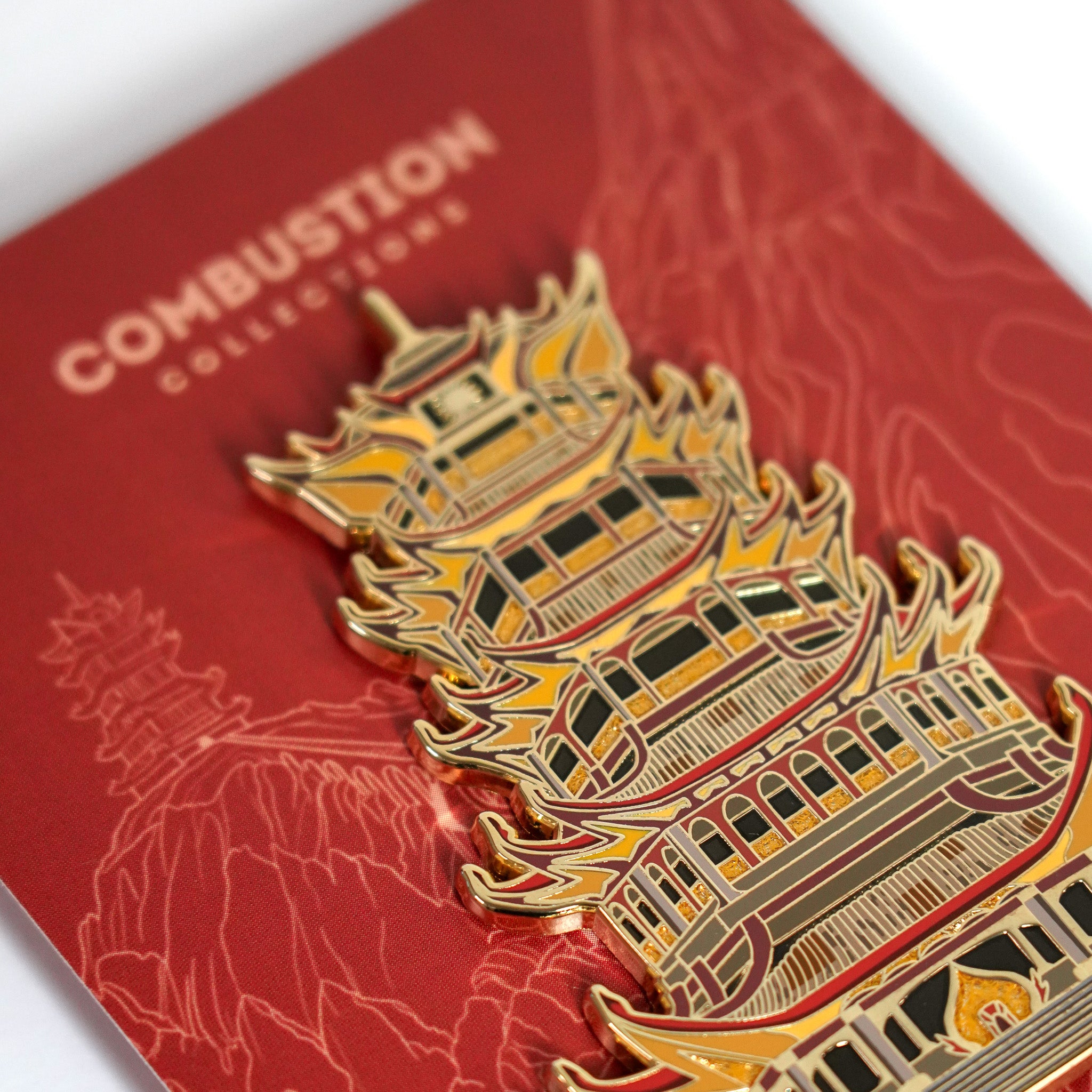 In-Hand | FN Temple Enamel Pin