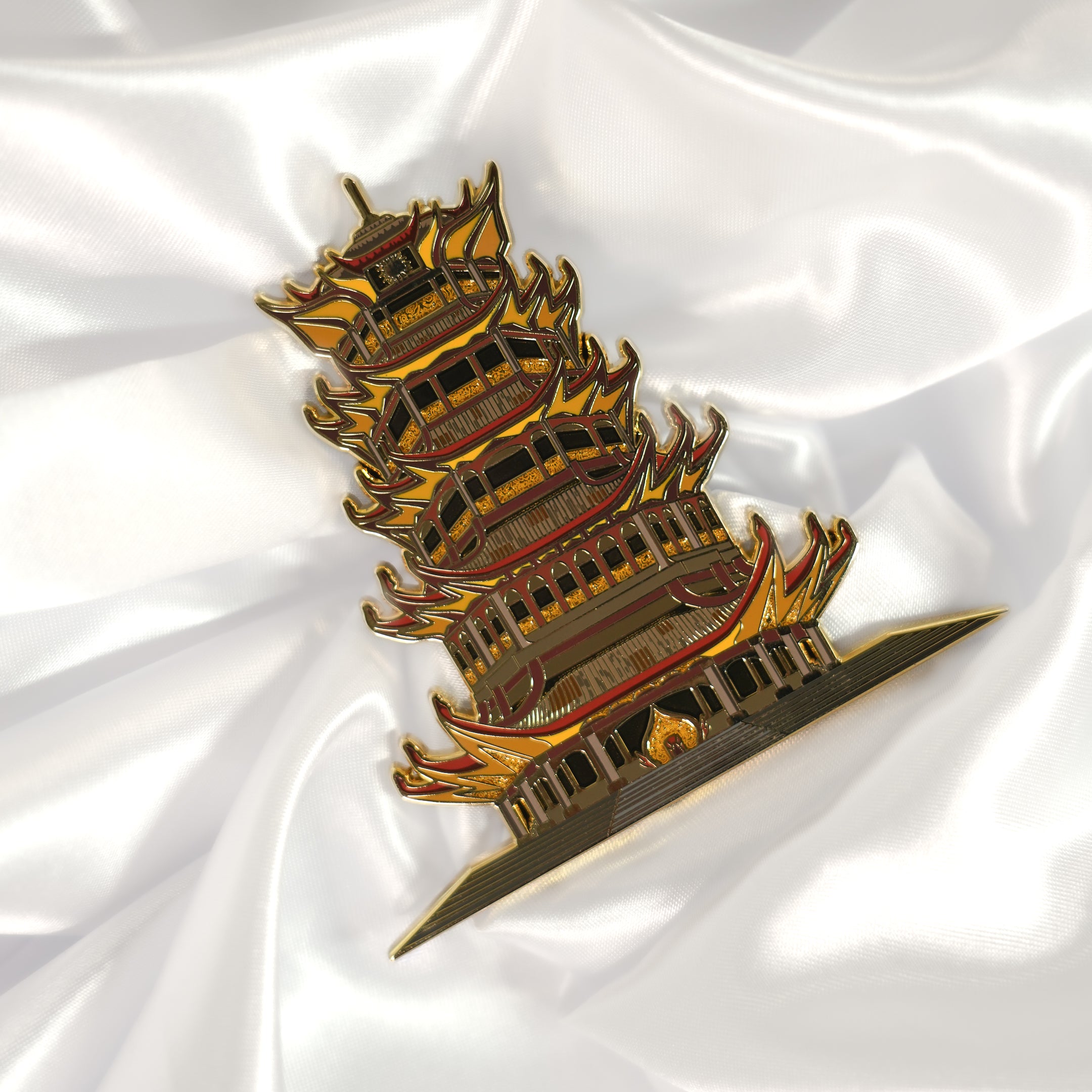 In-Hand | FN Temple Enamel Pin