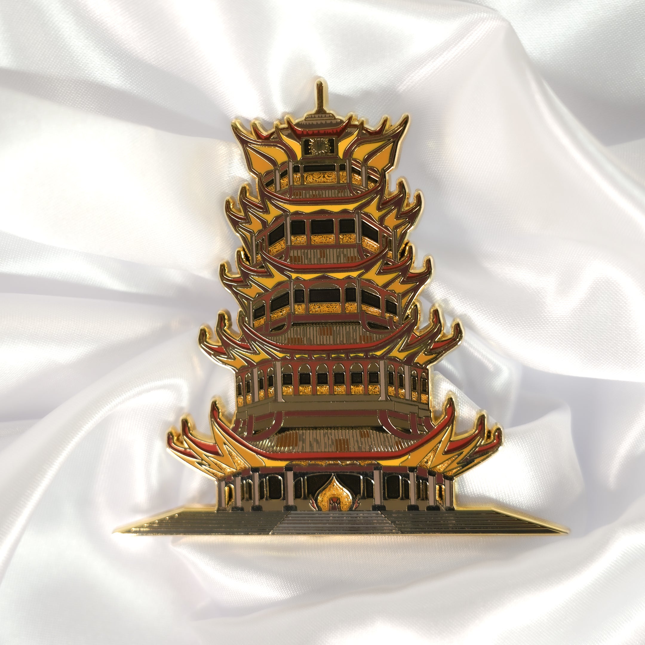 In-Hand | FN Temple Enamel Pin